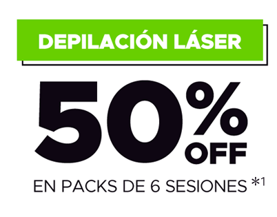 Depilación Láser 50% Off